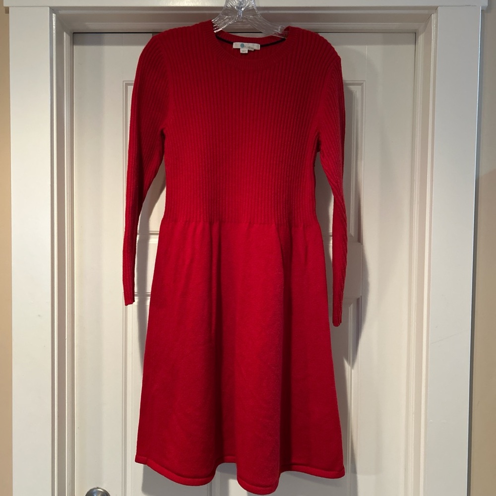 Boden Red Knit Dress